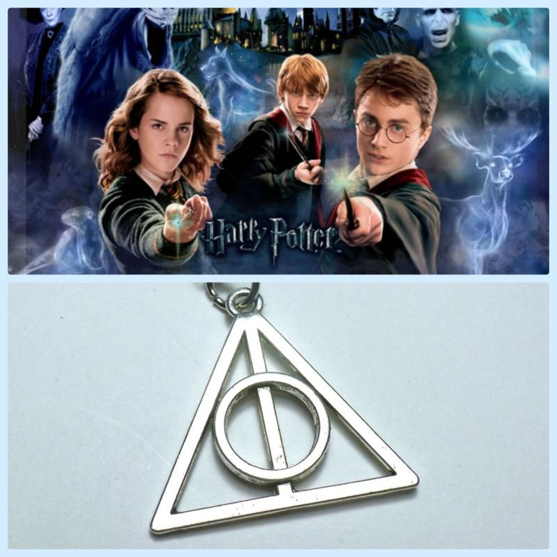 Collana catenina con ciondolo Harry potter e i doni della morte Deathly Hallows 