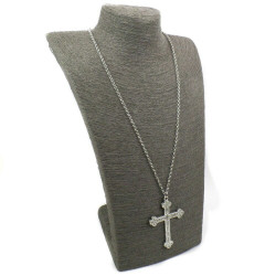 Collana da donna catenina con pendente Croce