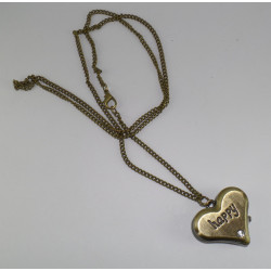 Collana con pendente orologio a forma di cuore Idea Regalo per San Valentino